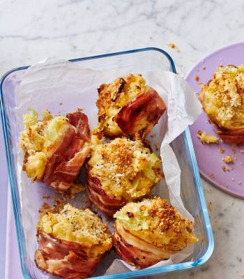 Mac ’n’ cheese pancetta cups