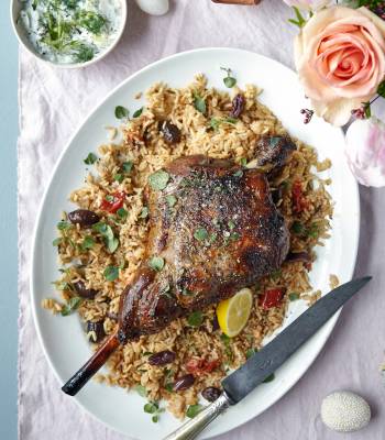 Gizzi Erskine’s Greek roast lamb 