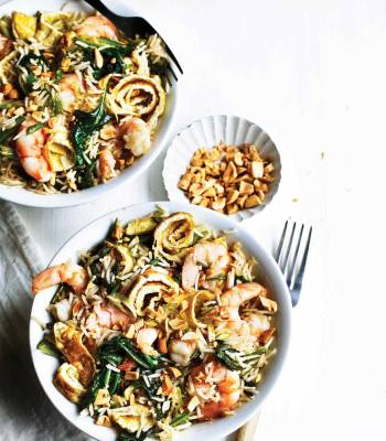 Prawn & spinach egg-fried rice
