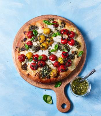 Summer caprese focaccia  