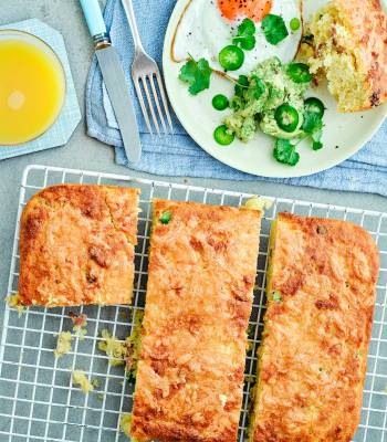 Jalapeño, smoked cheddar and bacon cornbread