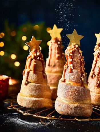 Caramel and cinnamon Christmas trees