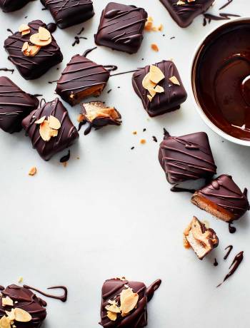 Salted date and chocolate bites