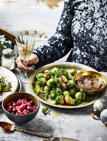Duck fat-fried sprouts with mushroom ketchup 