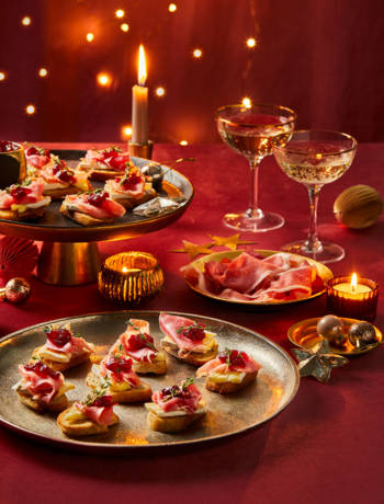 Sponsored: Prosciutto di Parma, Brie and cranberry bruschette  