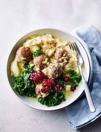 Vegan Swedish-style ‘meatballs’