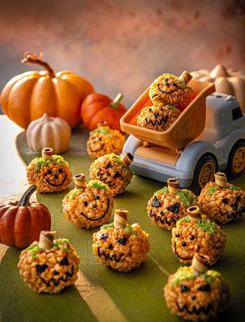 Rice crispy pumpkins