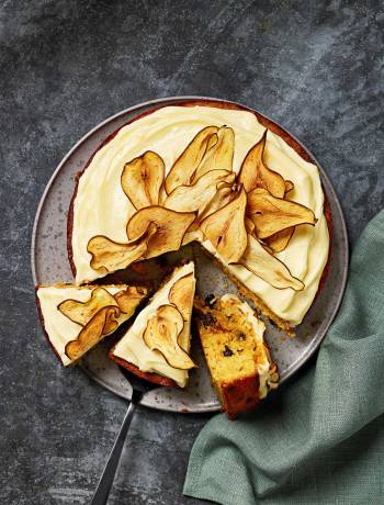 Pear, parsnip and ginger cake