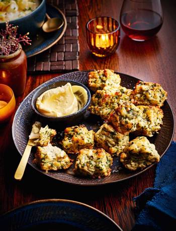 Mature cheddar and herb scones