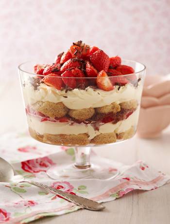 Strawberry tiramisu