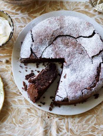 Chocolate and almond torte