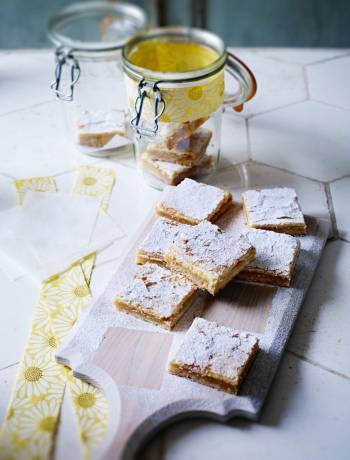 Lemon curd squares  