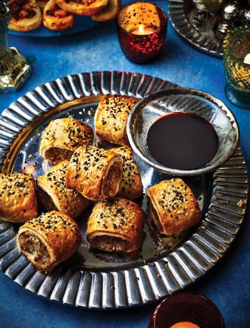 Char siu pork sausage rolls