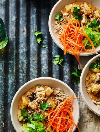 Massaman curry Buddha bowls