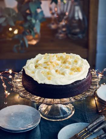 Chocolate and ginger cake with sherry buttercream 