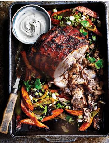Mexican pork with sweet potatoes
