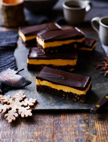 Festive Nanaimo bars