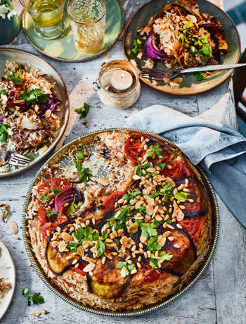 Maqluba (upside down rice cake)