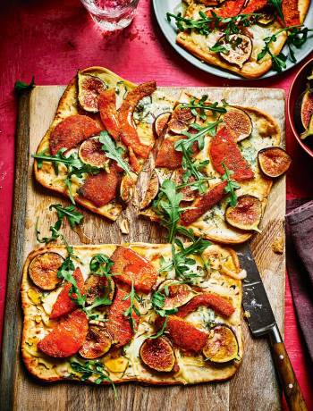 Autumn harvest flatbread