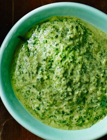 Fresh coriander chutney