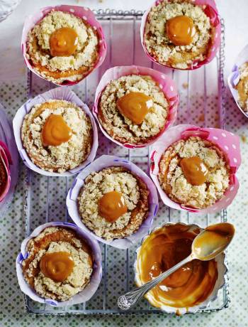 Banana and caramel muffins