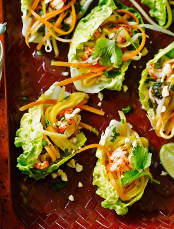 Asian crayfish lettuce cups