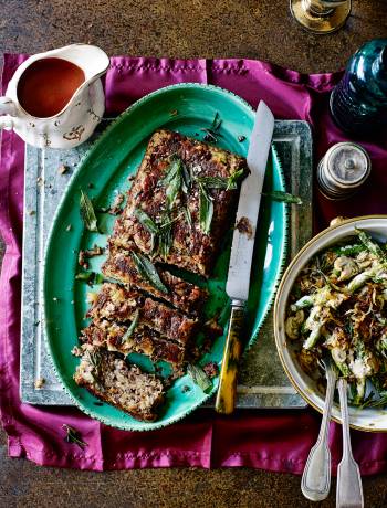 Savoury parsnip and pecan slice