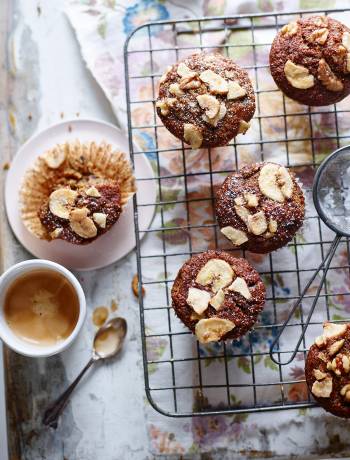 Mini banana loaf muffins
