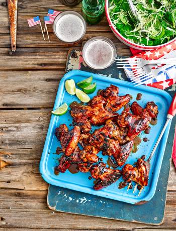 Coal-roasted Marmite chicken wings