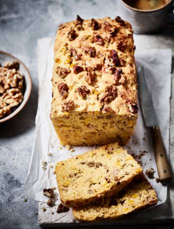Bacon & walnut cornbread from California Walnuts 
