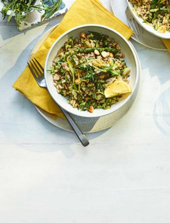 Lemony courgette 'risotto'