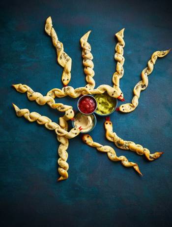 Rattlesnake breadsticks