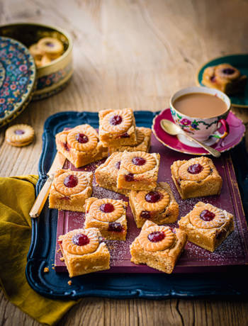 Jammie Dodger blondies  
