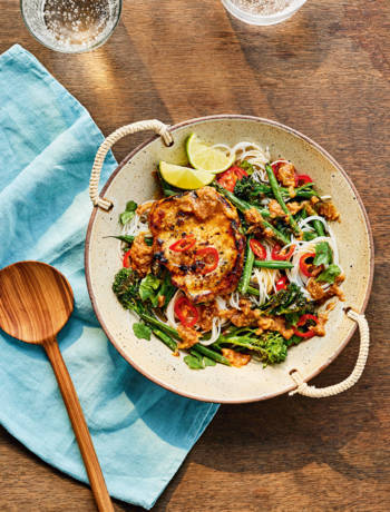 Pork satay noodles