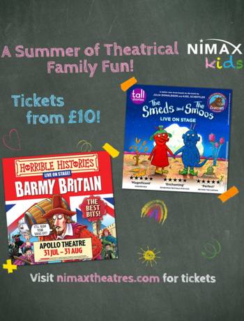 Win family fun at the theatre with Nimax Kids