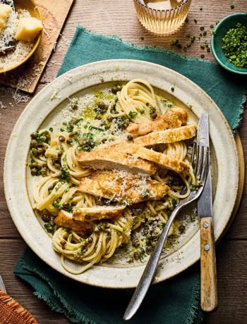 Chicken piccata pasta 