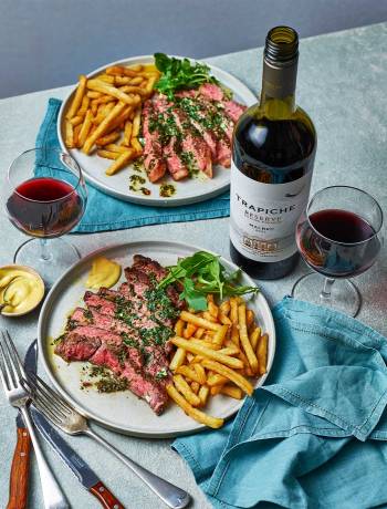 Sponsored: Steak frites with chimichurri butter