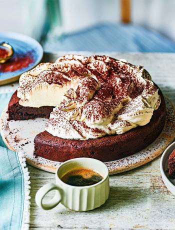 Flourless tiramisu torte