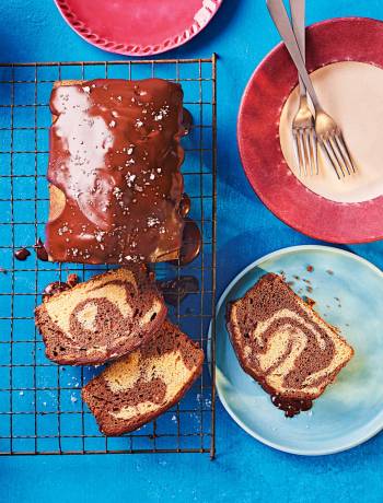 Salted mocha marble loaf