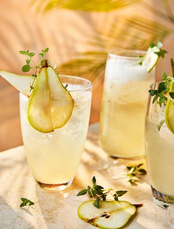 Ginger and pear cider sparkler