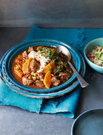 Lamb, squash and date tagine
