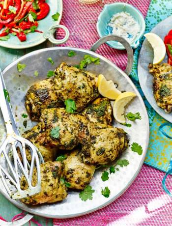 Barbecued chicken with chermoula
