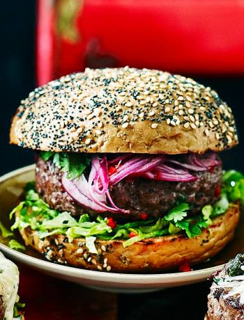 Thai-style onion burger