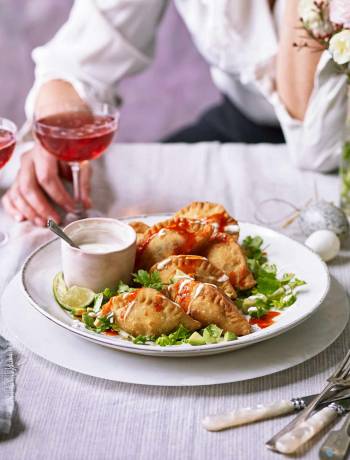 Chorizo, potato and three-cheese molotes