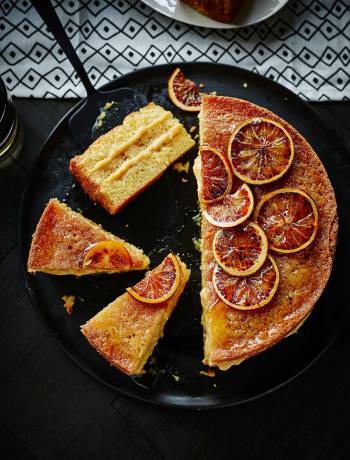 Blood orange drizzle cake 