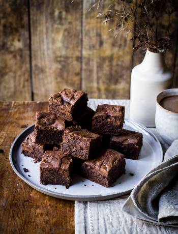 Hazelnut butter swirl brownies 