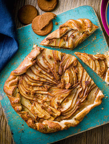 Pear and ginger galette