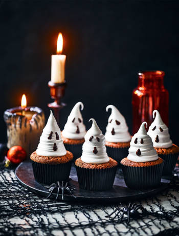 Ghostly cupcakes