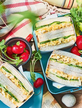 Japanese-style egg mayo sandos