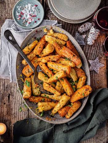 'Gremolata' carrots and parsnips
